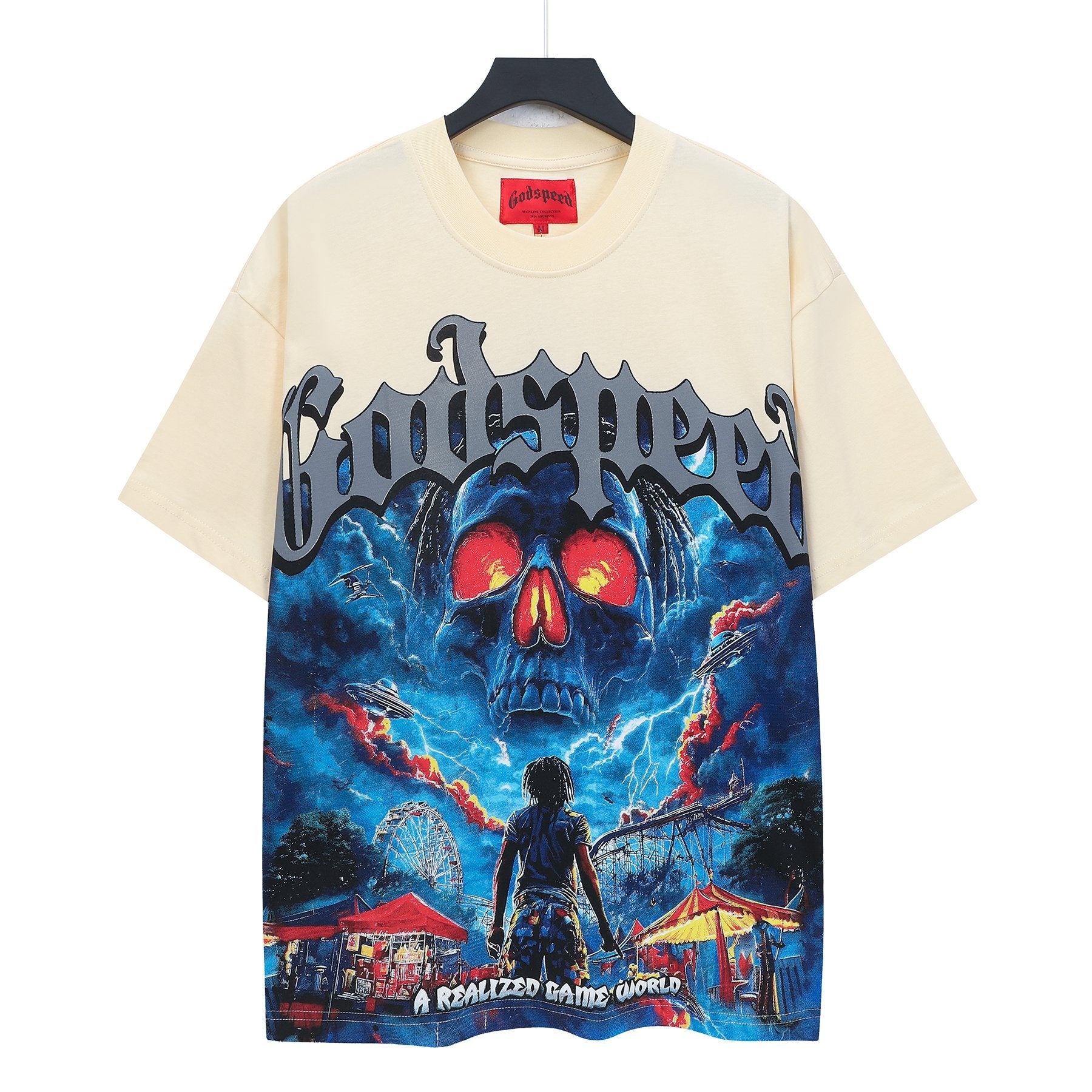 Godspeed A Realized Game World Skull Graphic T-Shirt — hero
