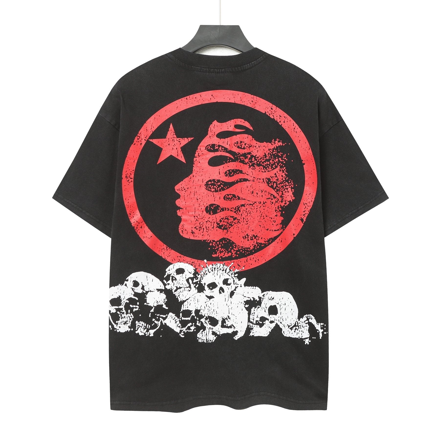 Hellstar Distressed Skull Graphic T-Shirt — back