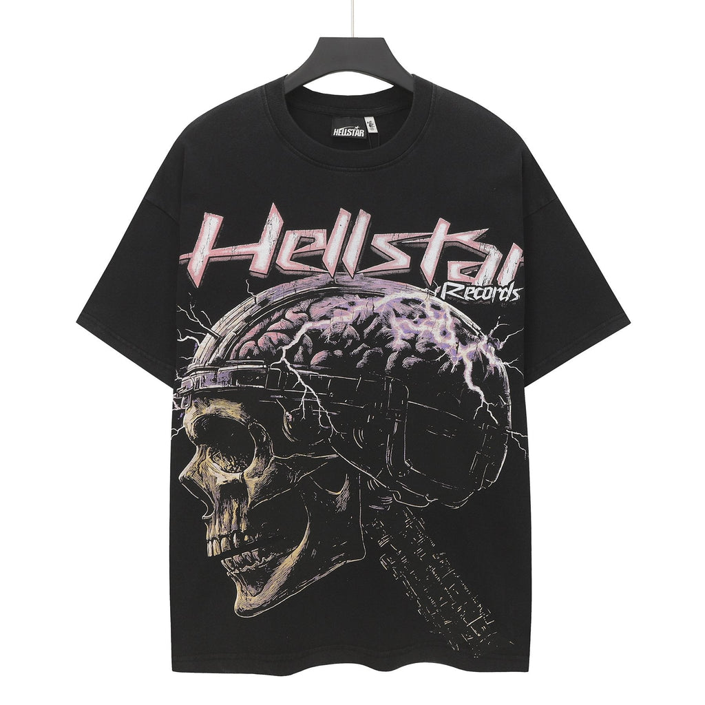Hellstar Skull and City Graphic Short-Sleeve T-Shirt — hero