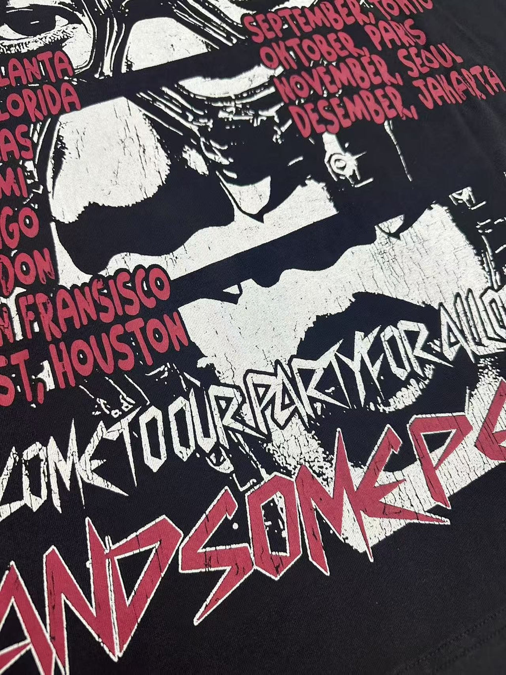 Hellstar Summer Tour Portrait Graphic Short-Sleeve T-Shirt — detail