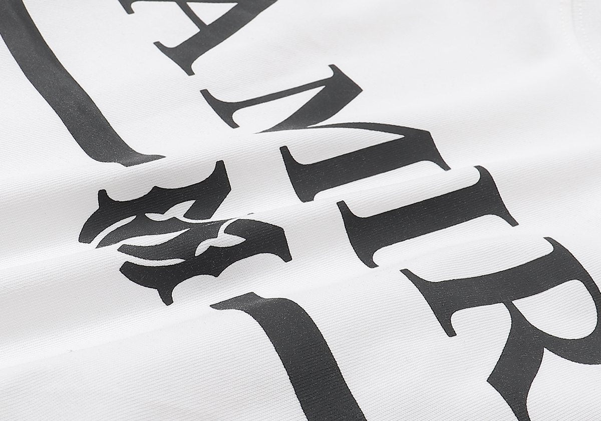 AMIRI Bar Motif Graphic Short-Sleeve T-Shirt — fabric_closeup