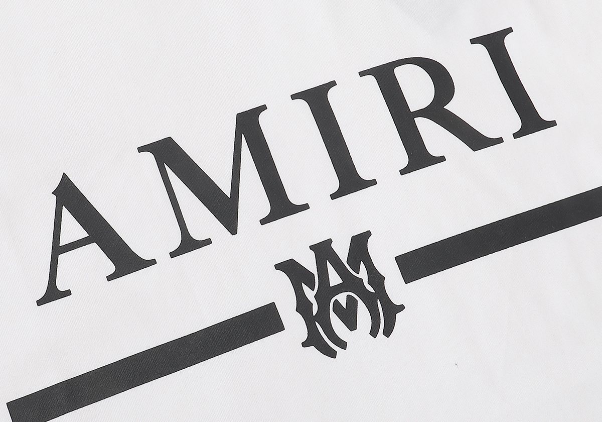 AMIRI Bar Motif Graphic Short-Sleeve T-Shirt — detail