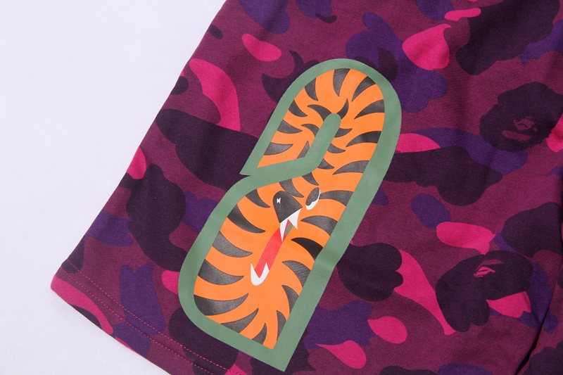 BAPE Shark Face Camouflage Drawstring Shorts — detail