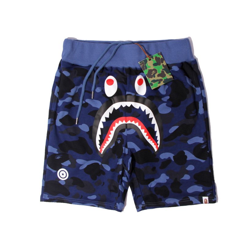 BAPE Shark Face Camouflage Drawstring Shorts — hero