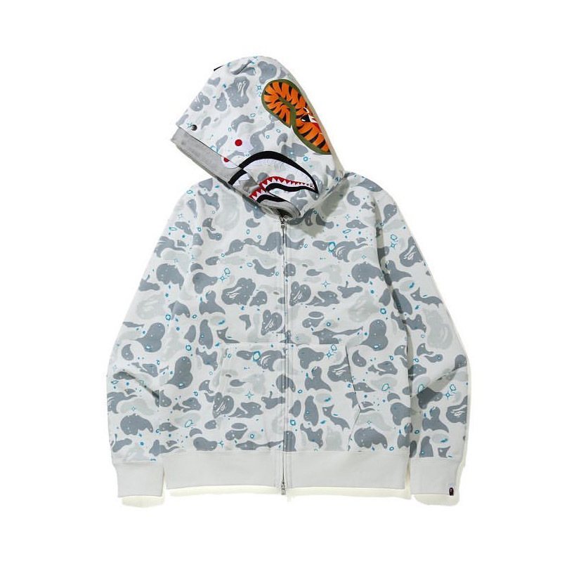 BAPE GM Shark Tiger Camo Zip Hoodie — hero