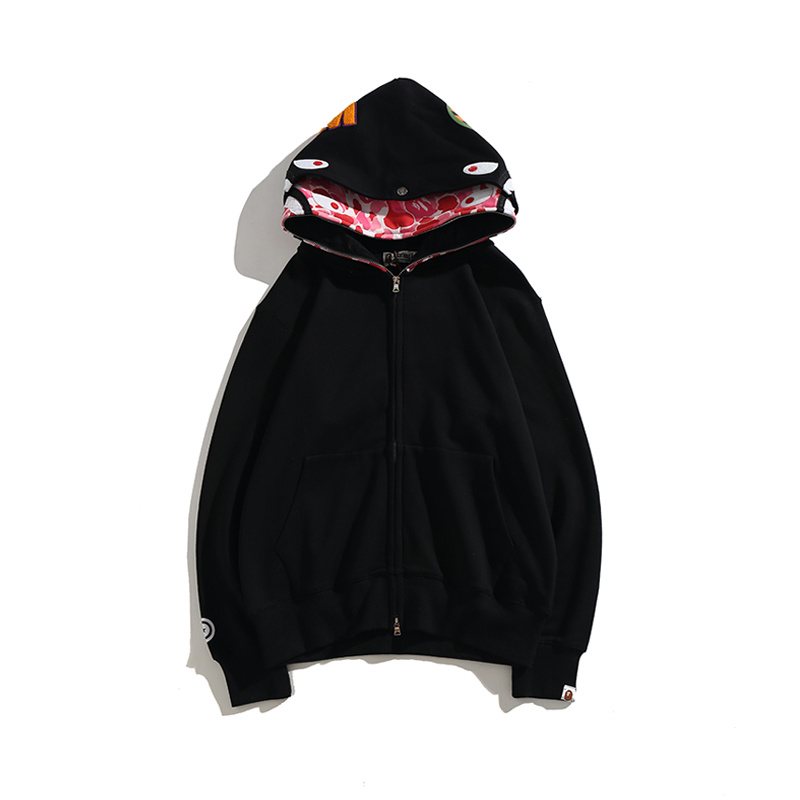 BAPE Shark Camo Full-Zip Hoodie — front