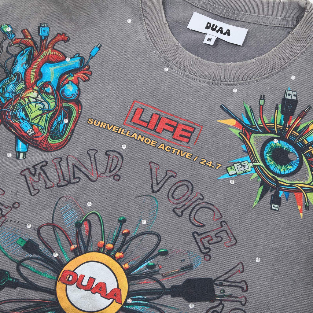 DUAA New Age Graphic T-Shirt — detail
