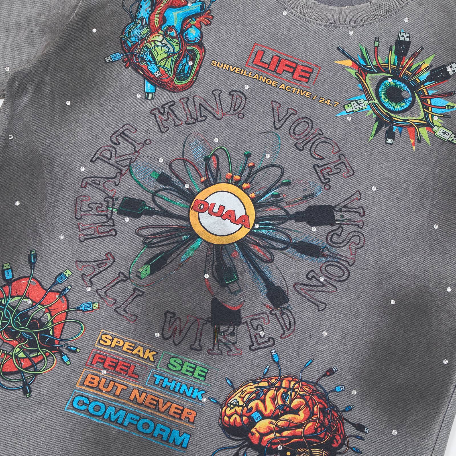 DUAA New Age Graphic T-Shirt — detail