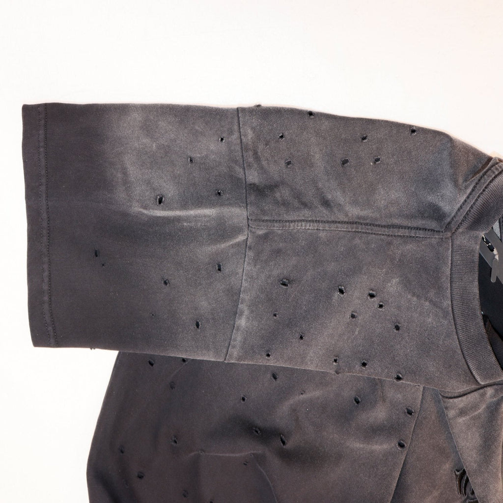AMIRI Distressed Washed Short-Sleeve T-Shirt — detail