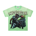 MAJESTIK Mint Green Football Graphic T-Shirt — hero
