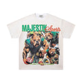 MAJESTIK Bulldog Football Graphic Short-Sleeve T-Shirt - White — hero
