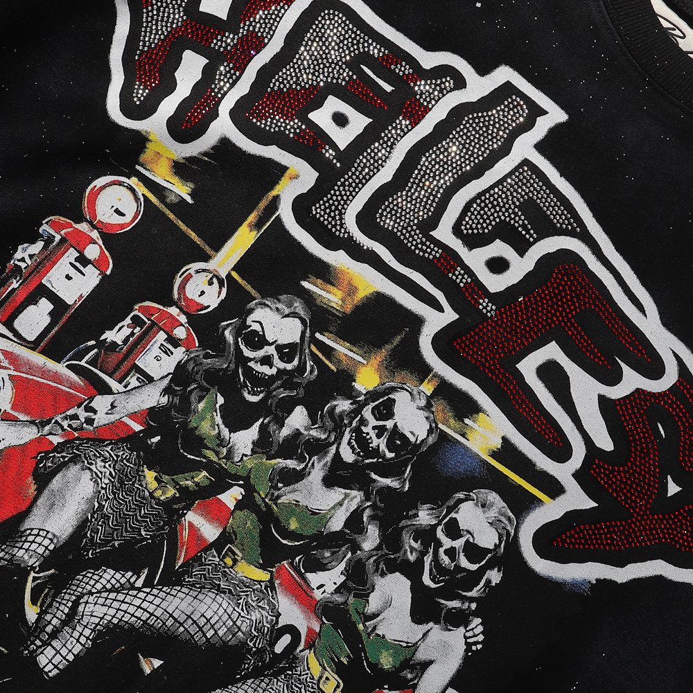 BKYS Revival Hellfest Speckle Graphic T-Shirt — detail