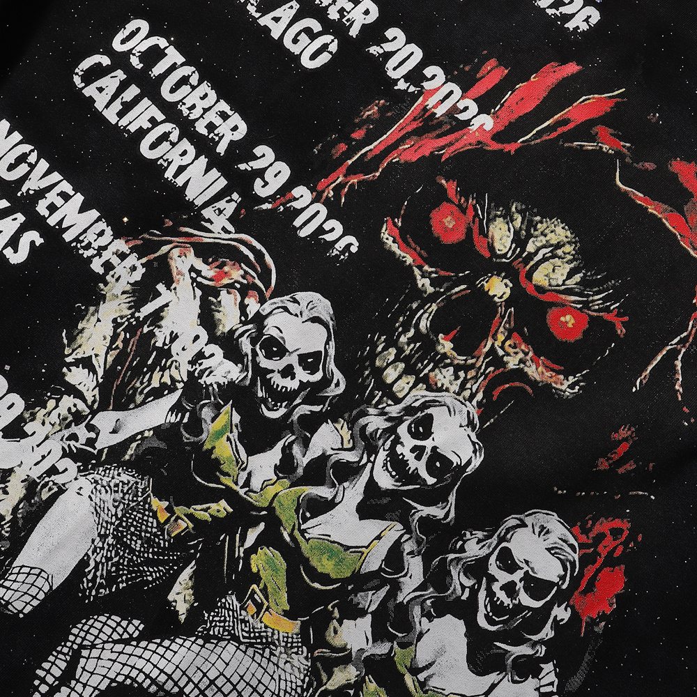 BKYS Revival Hellfest Speckle Graphic T-Shirt — detail