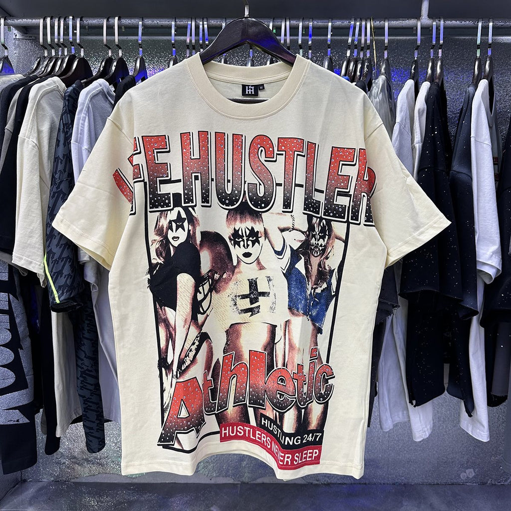 Life Hustlere Football Girls Graphic T-Shirt — context