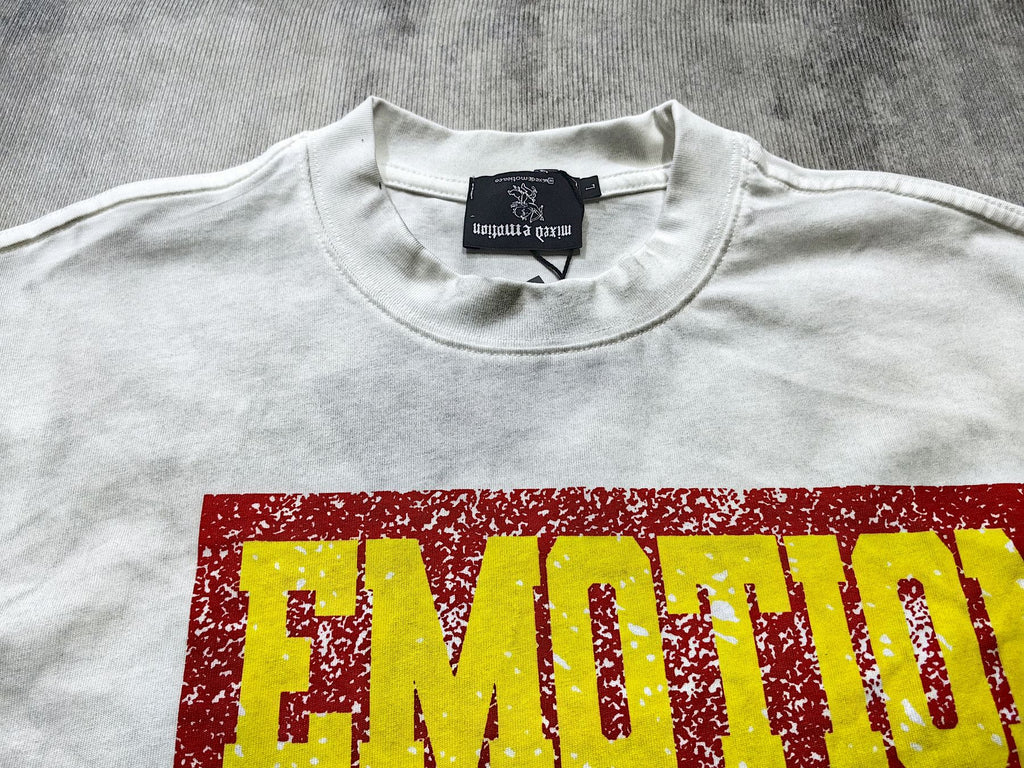 MIXED EMOTION Angel Graphic Short-Sleeve T-Shirt — neck_label