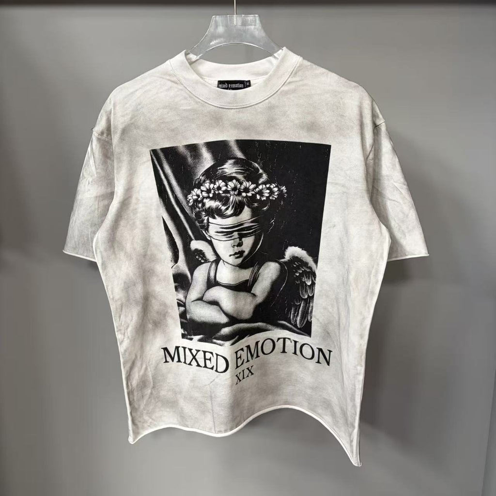 MIXED EMOTION Cherub Graphic Short-Sleeve T-Shirt — hero