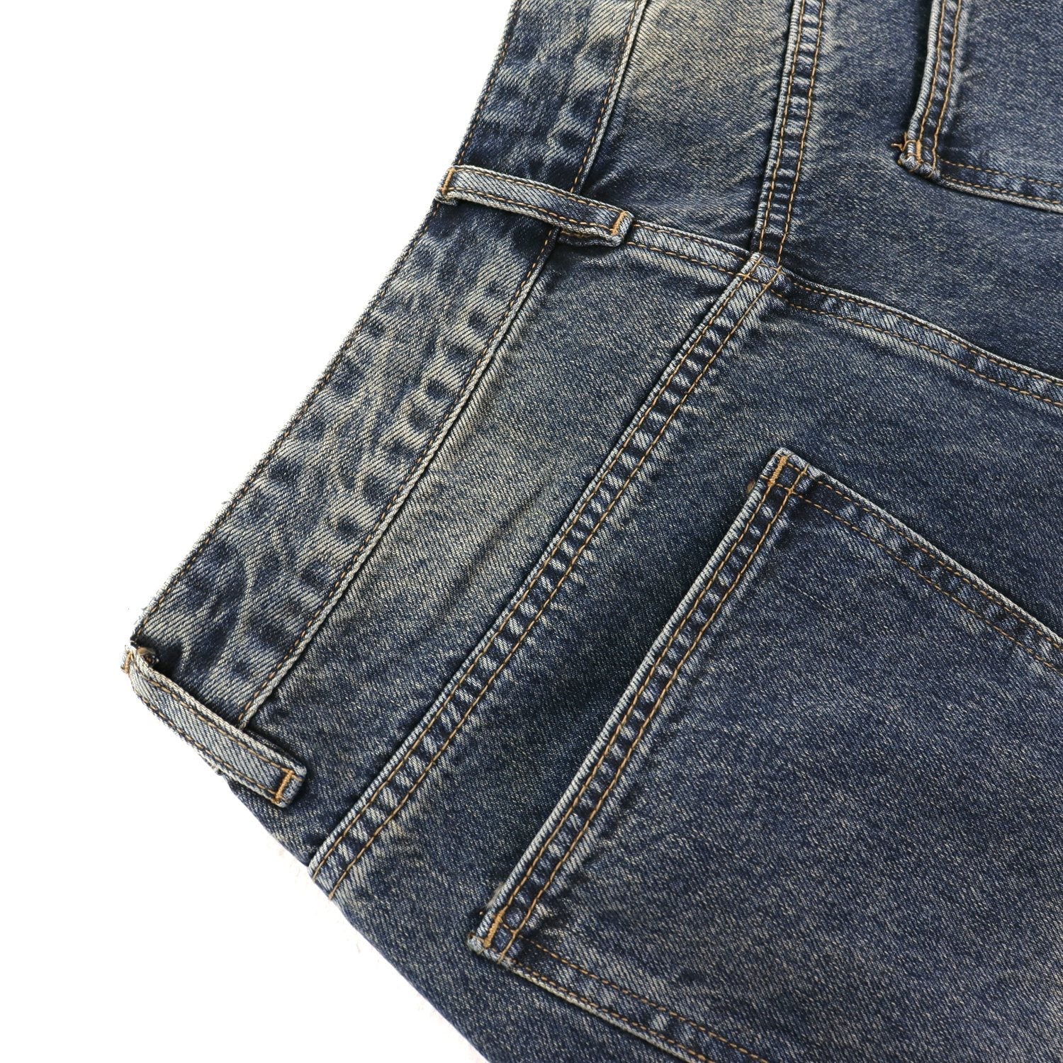 VALE Skittle Graphic Washed Denim Shorts — detail