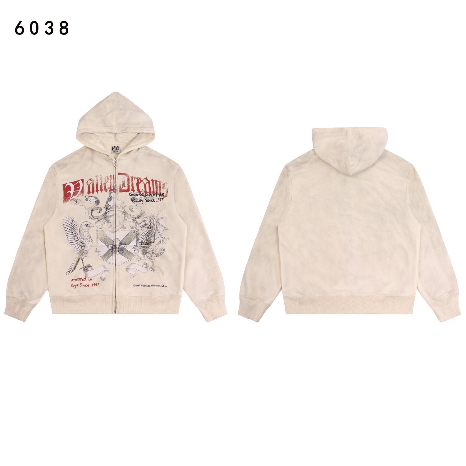 VALE USA Guardian Graphic Zip Hoodie and Jogger Set — front
