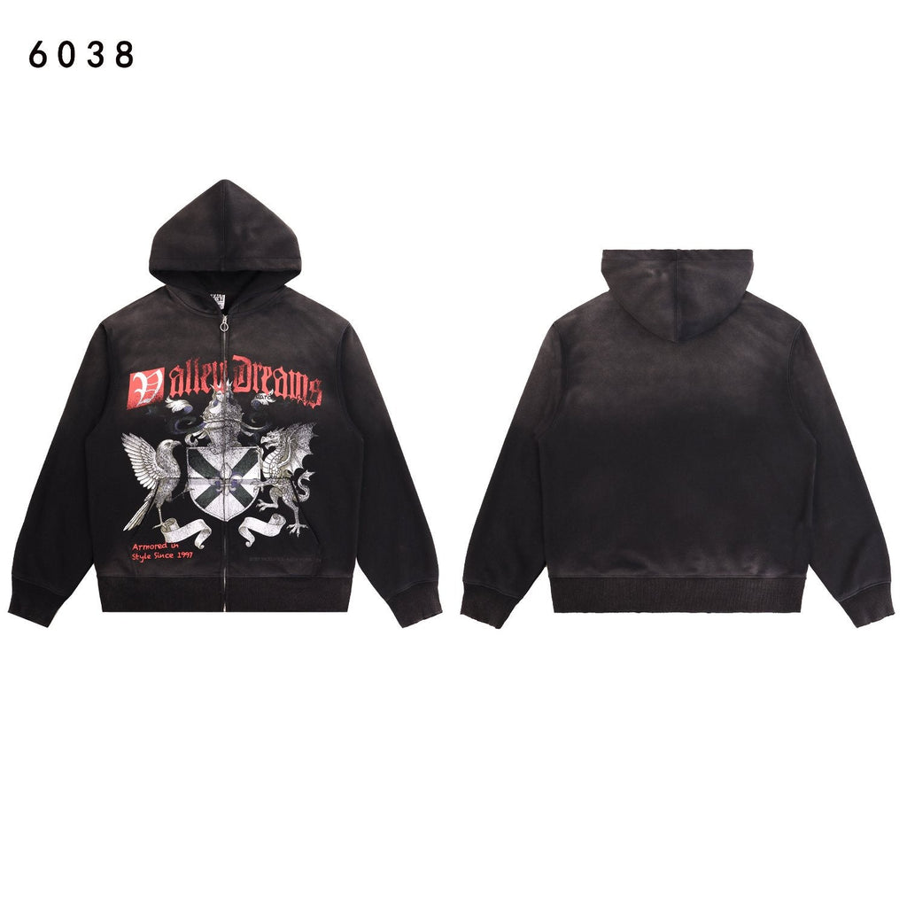 VALE USA Guardian Graphic Zip Hoodie and Jogger Set — front