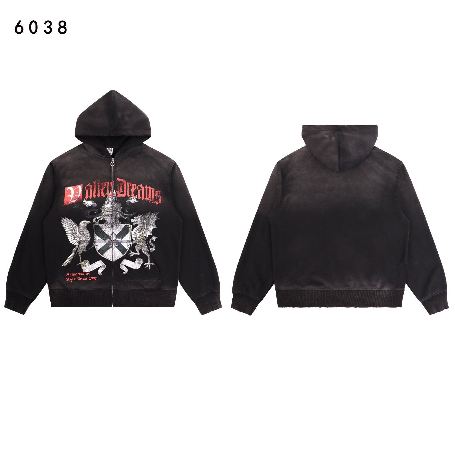 VALE USA Guardian Graphic Zip Hoodie and Jogger Set — front
