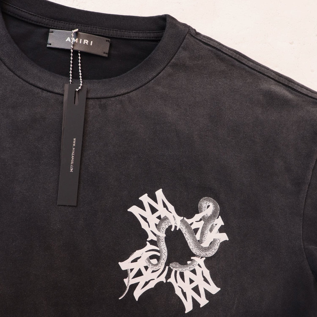 AMIRI Snake Graphic Washed T-Shirt — hang_tag