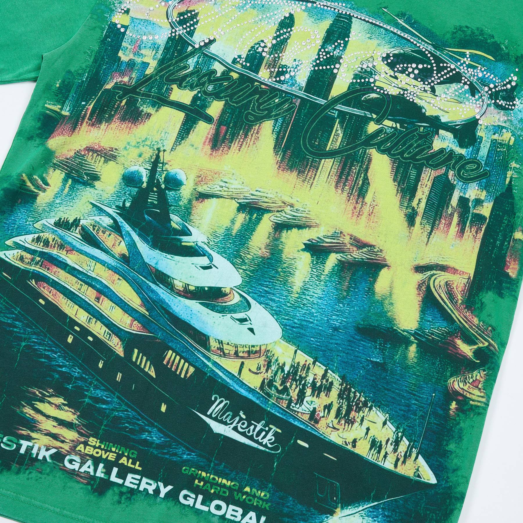 MAJESTIK Yacht Tour Graphic T-Shirt — detail