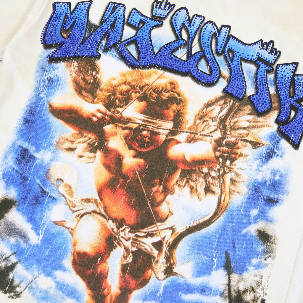 MAJESTIK Baby Angel Cherub Graphic T-Shirt — detail
