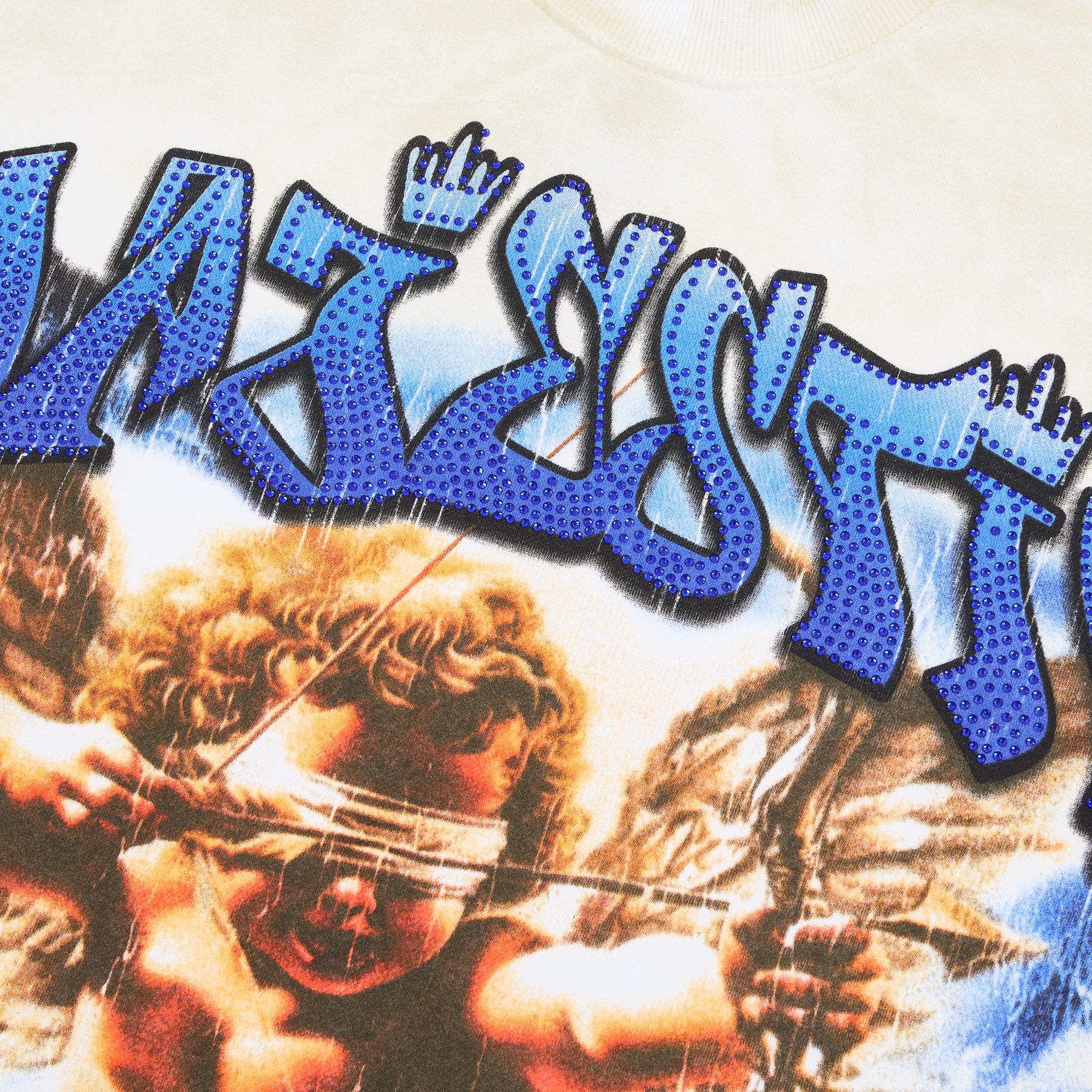 MAJESTIK Baby Angel Cherub Graphic T-Shirt — detail