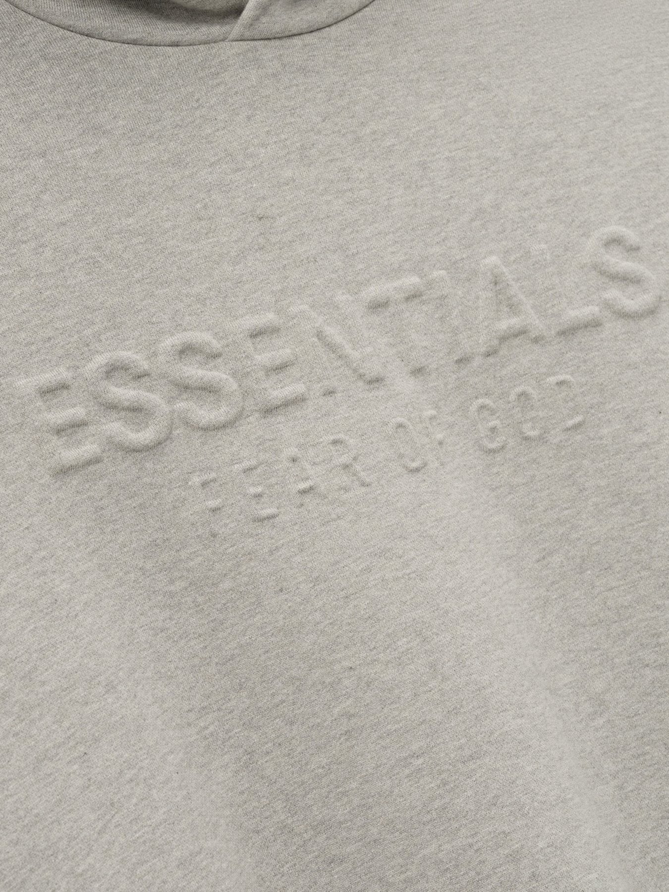 Fear of God Essentials Embossed Pullover Hoodie — detail