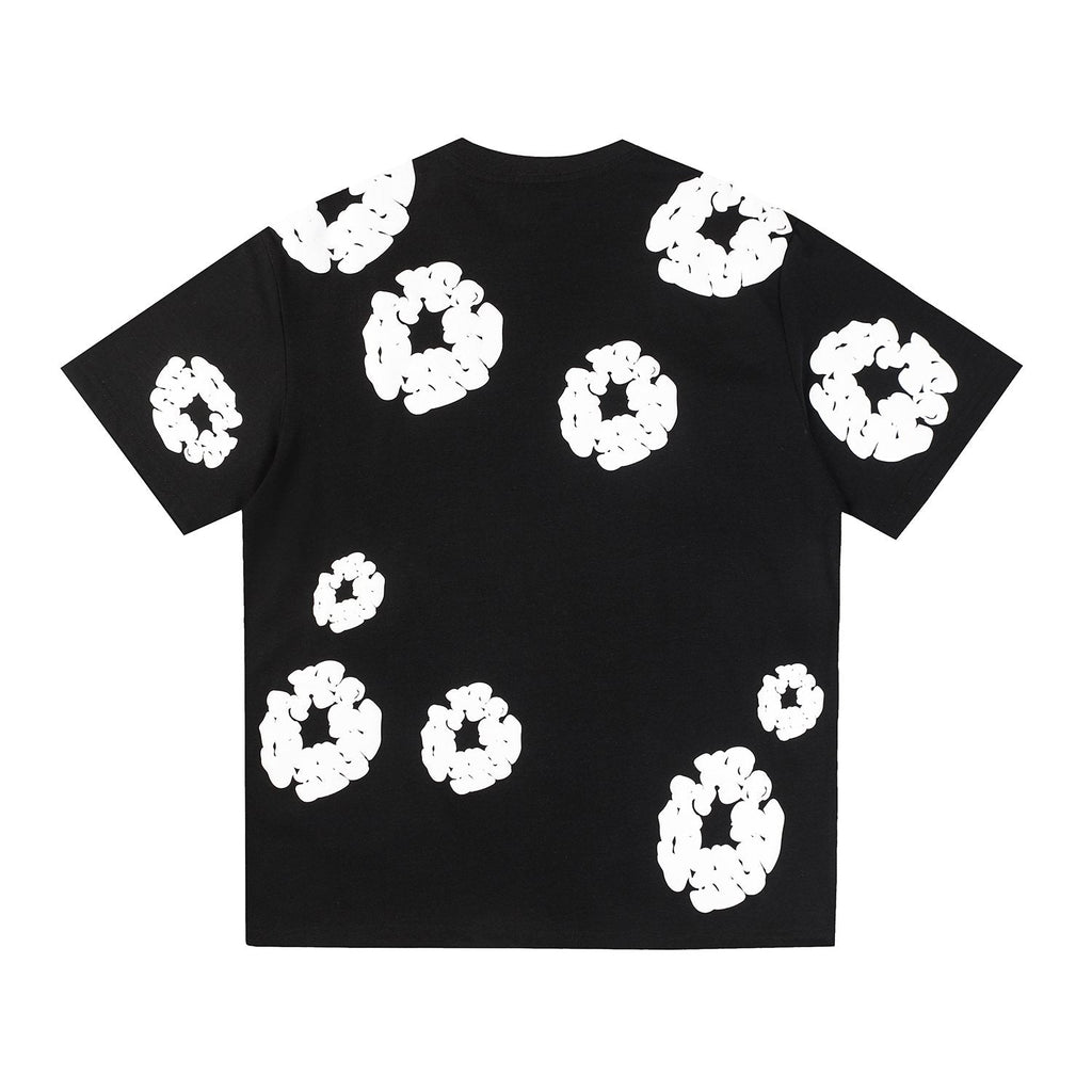 DENIM TEARS All-Over White Flower Print T-Shirt — back