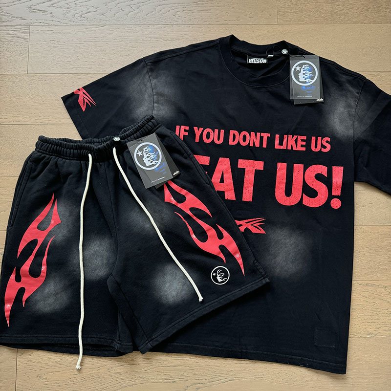 Hellstar Eat Us Star Graphic Short-Sleeve Set — back