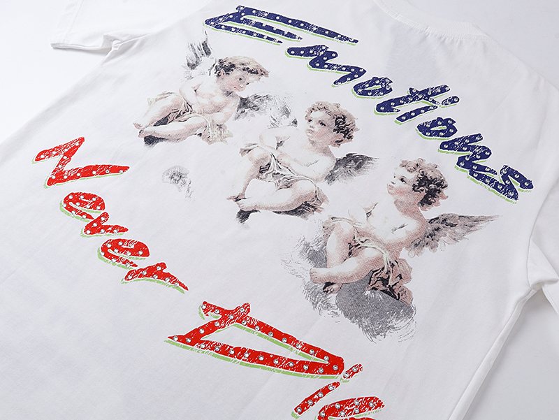 MIXED EMOTION Front & Back Graphic Short-Sleeve T-Shirt — detail