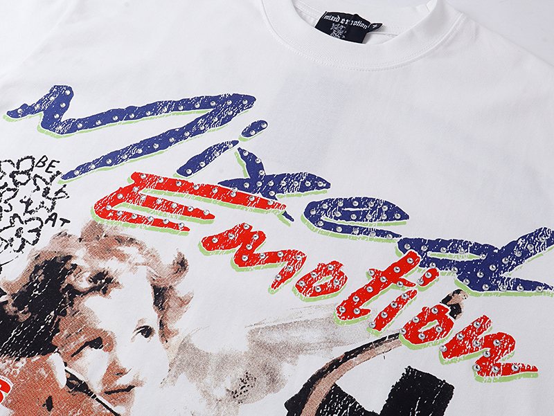 MIXED EMOTION Front & Back Graphic Short-Sleeve T-Shirt — detail