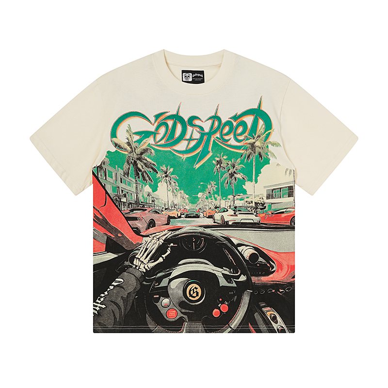 Godspeed Super Run Miami FL Graphic T-Shirt — front