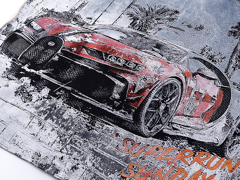 Godspeed Car Graphic Short-Sleeve T-Shirt — detail