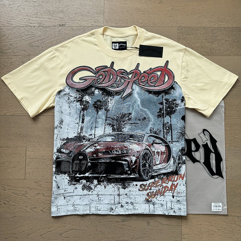 Godspeed Car Graphic Short-Sleeve T-Shirt — context