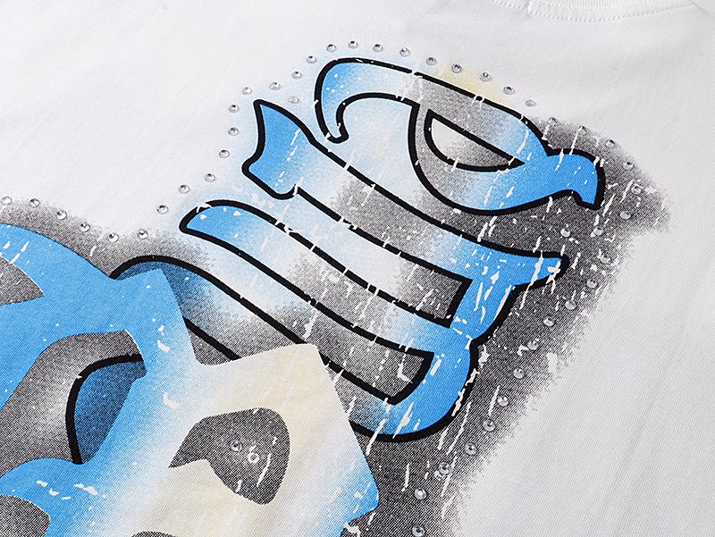 MIXED EMOTION Angel Rhinestone-Style Graphic T-Shirt — detail