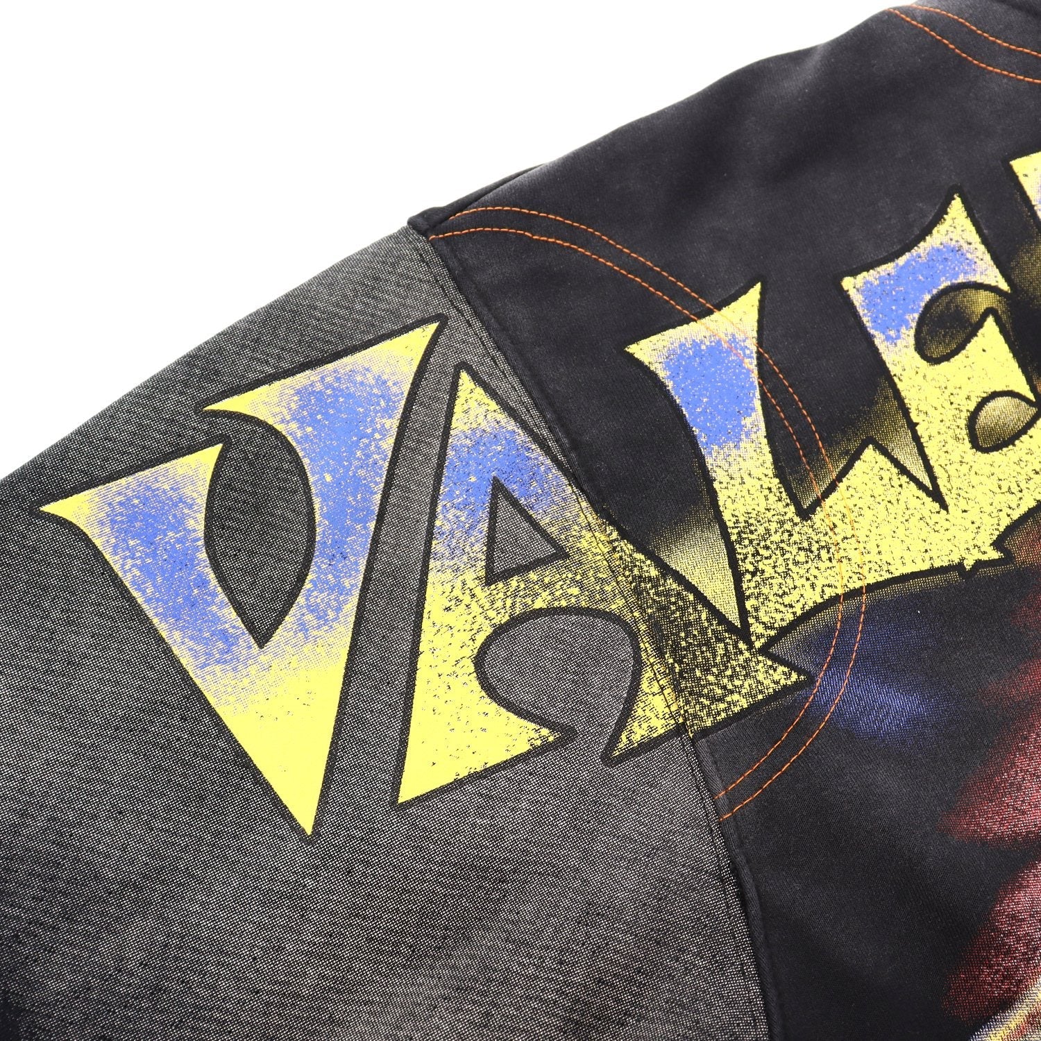 VALE USA Valley of the Damned Skeleton Graphic Zip Hoodie — detail