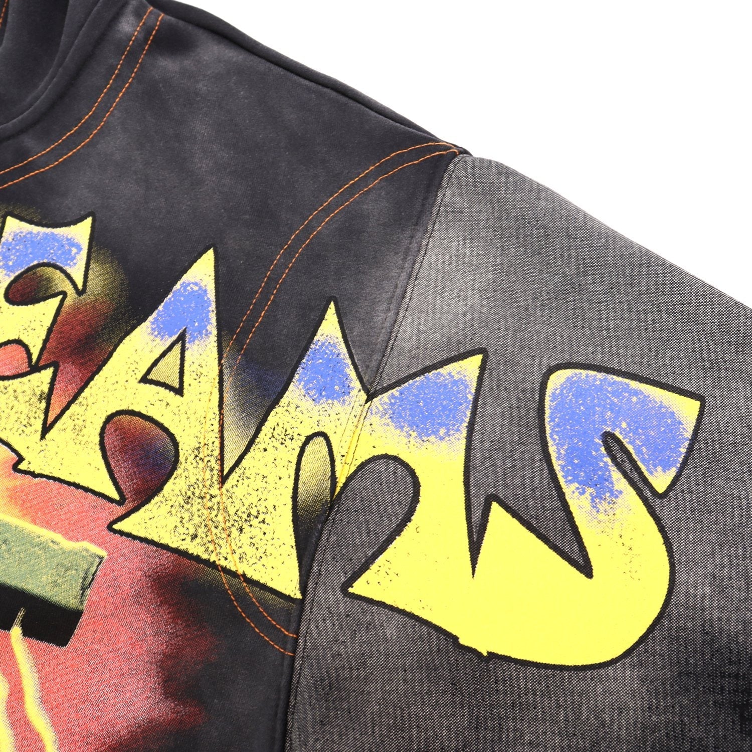 VALE USA Valley of the Damned Skeleton Graphic Zip Hoodie — detail