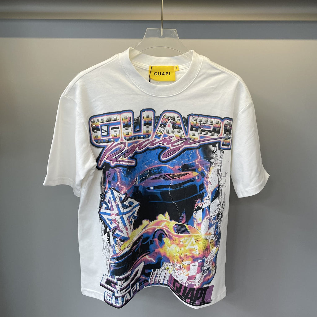 GUAPI Racing Car Graphic T-Shirt — front