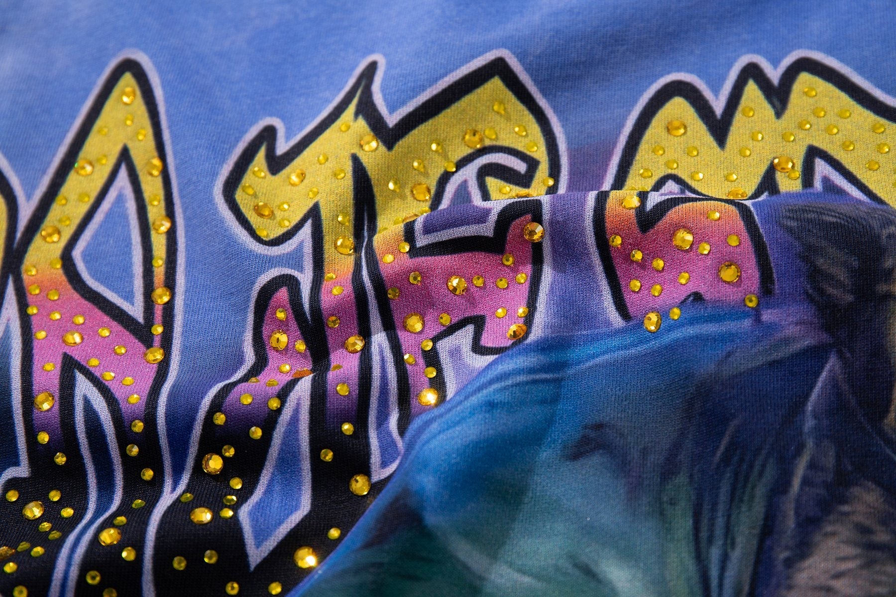 MAJESTIK Football Graphic T-Shirt — detail