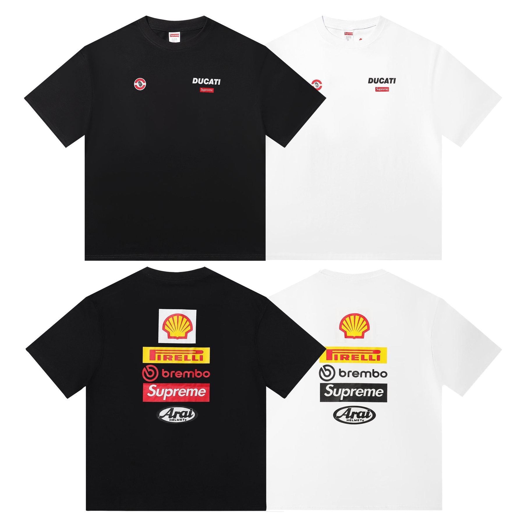 Supreme Ducati Sponsor Graphic Short-Sleeve T-Shirt — comparison