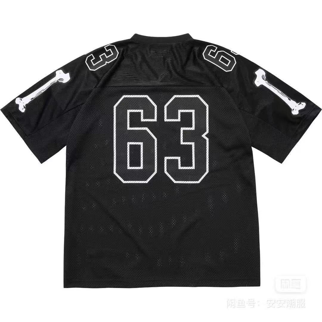 Supreme Bone Sleeve Number Football Jersey T-Shirt — back