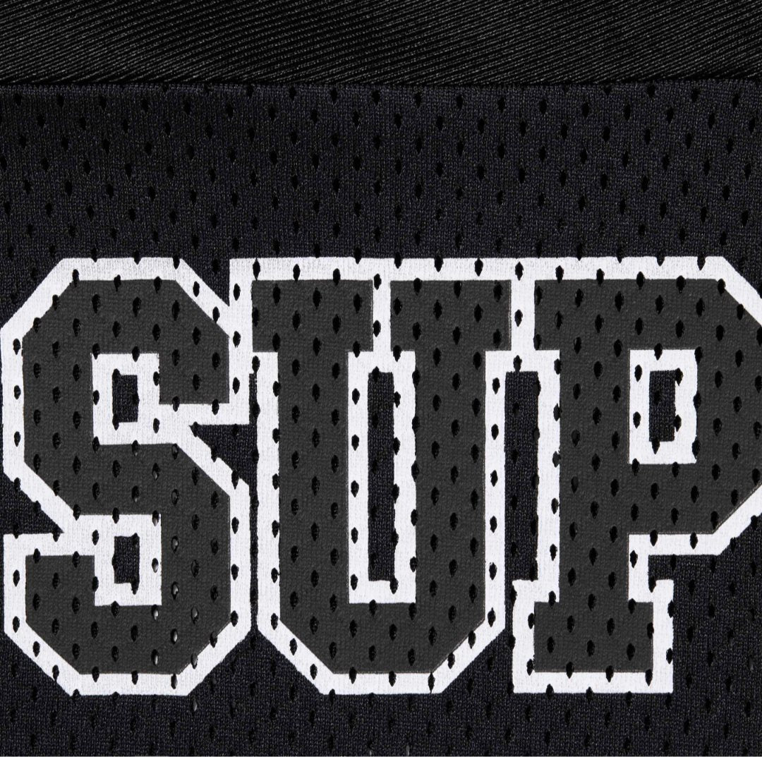 Supreme Bone Sleeve Number Football Jersey T-Shirt — fabric_closeup