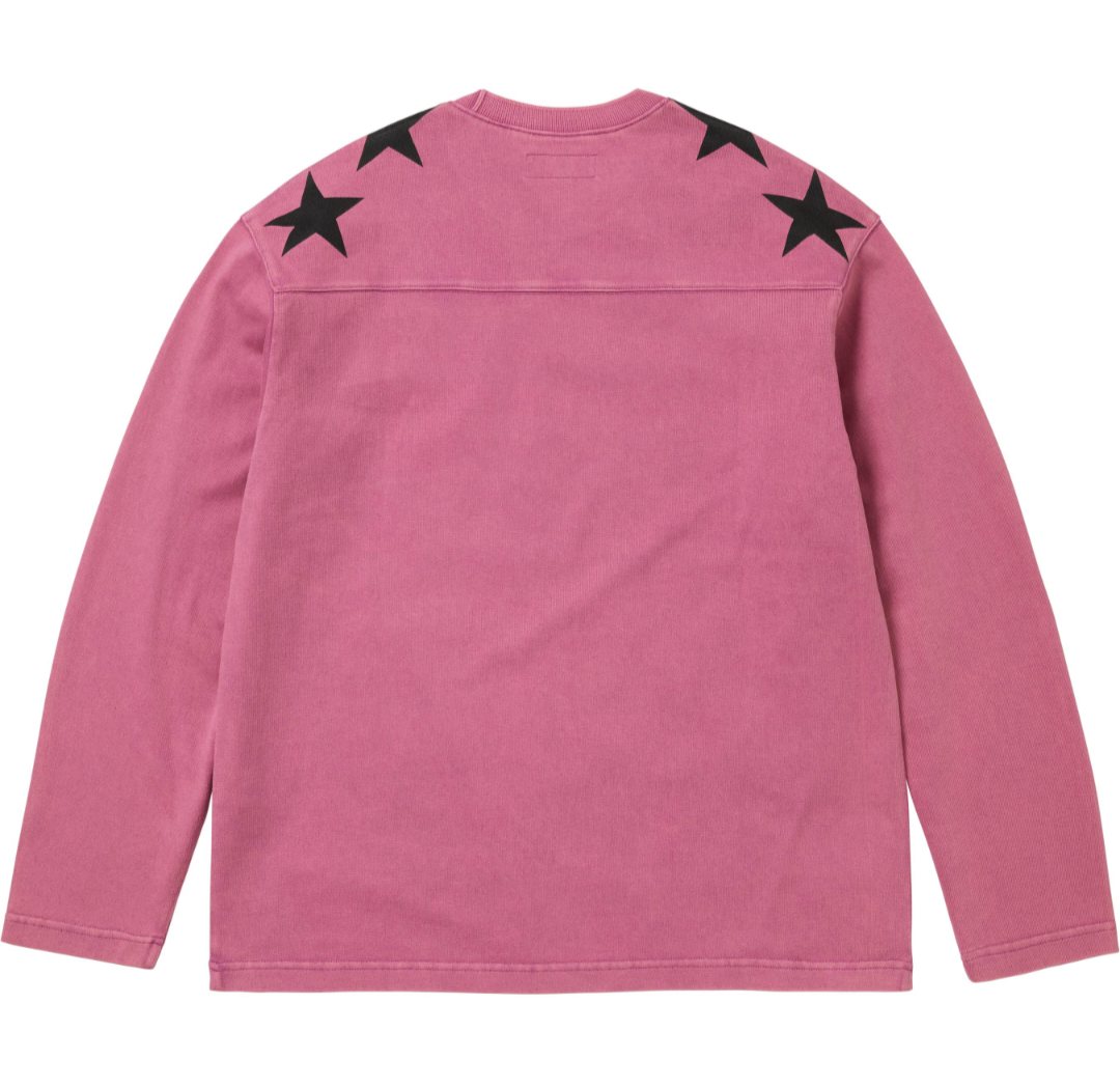 Supreme 88 Star Shoulder Long-Sleeve T-Shirt — back