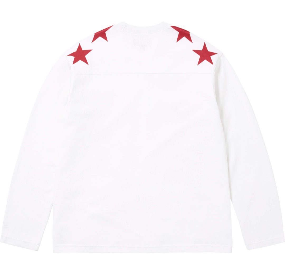 Supreme 88 Star Shoulder Long-Sleeve T-Shirt — back