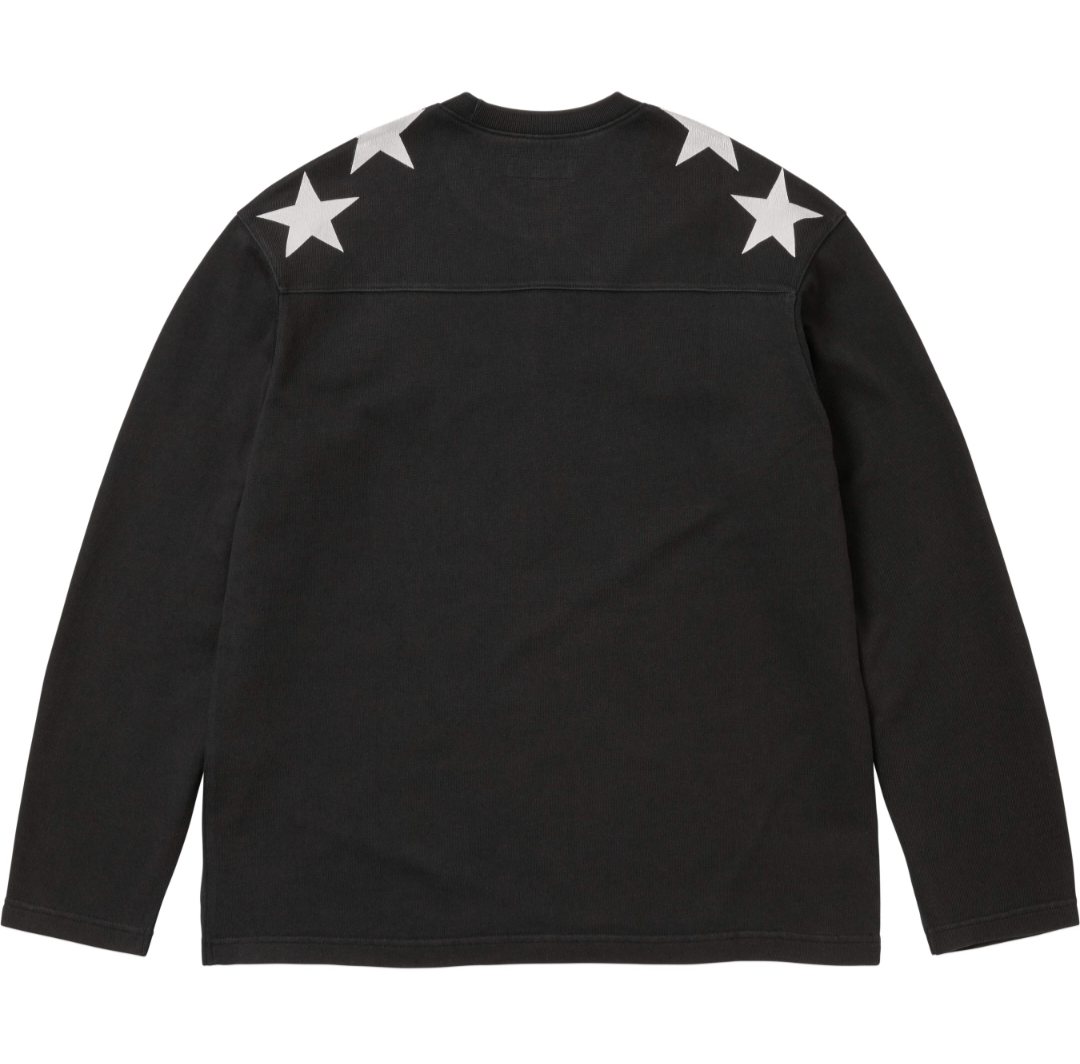 Supreme 88 Star Shoulder Long-Sleeve T-Shirt — back
