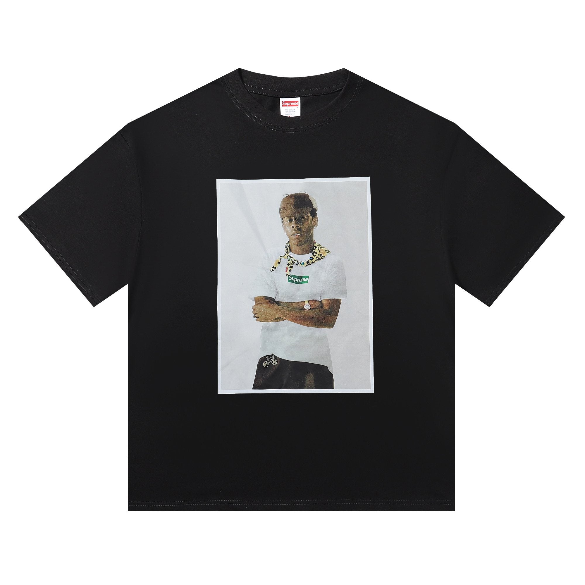 Supreme Tyler the Creator Portrait Graphic T-Shirt — hero
