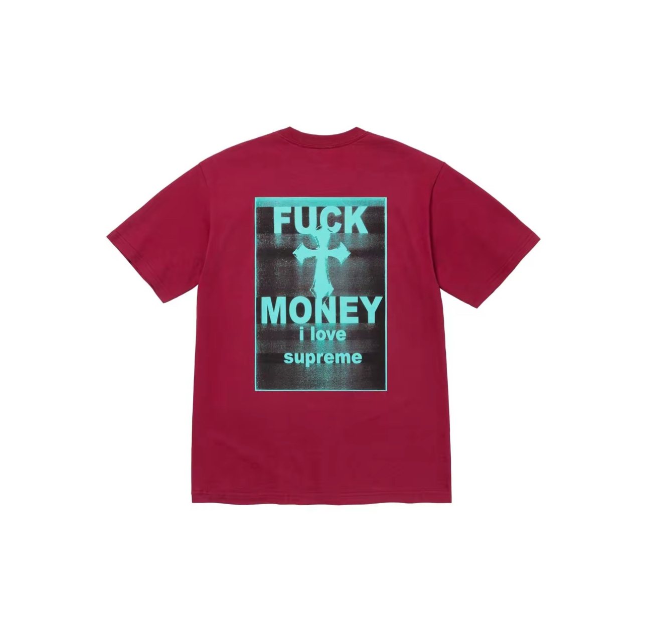 Supreme Money Cross Graphic Short-Sleeve T-Shirt — back