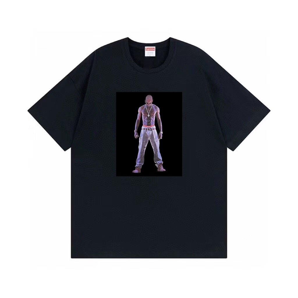 Supreme Tupac Hologram Graphic Short-Sleeve T-Shirt — hero